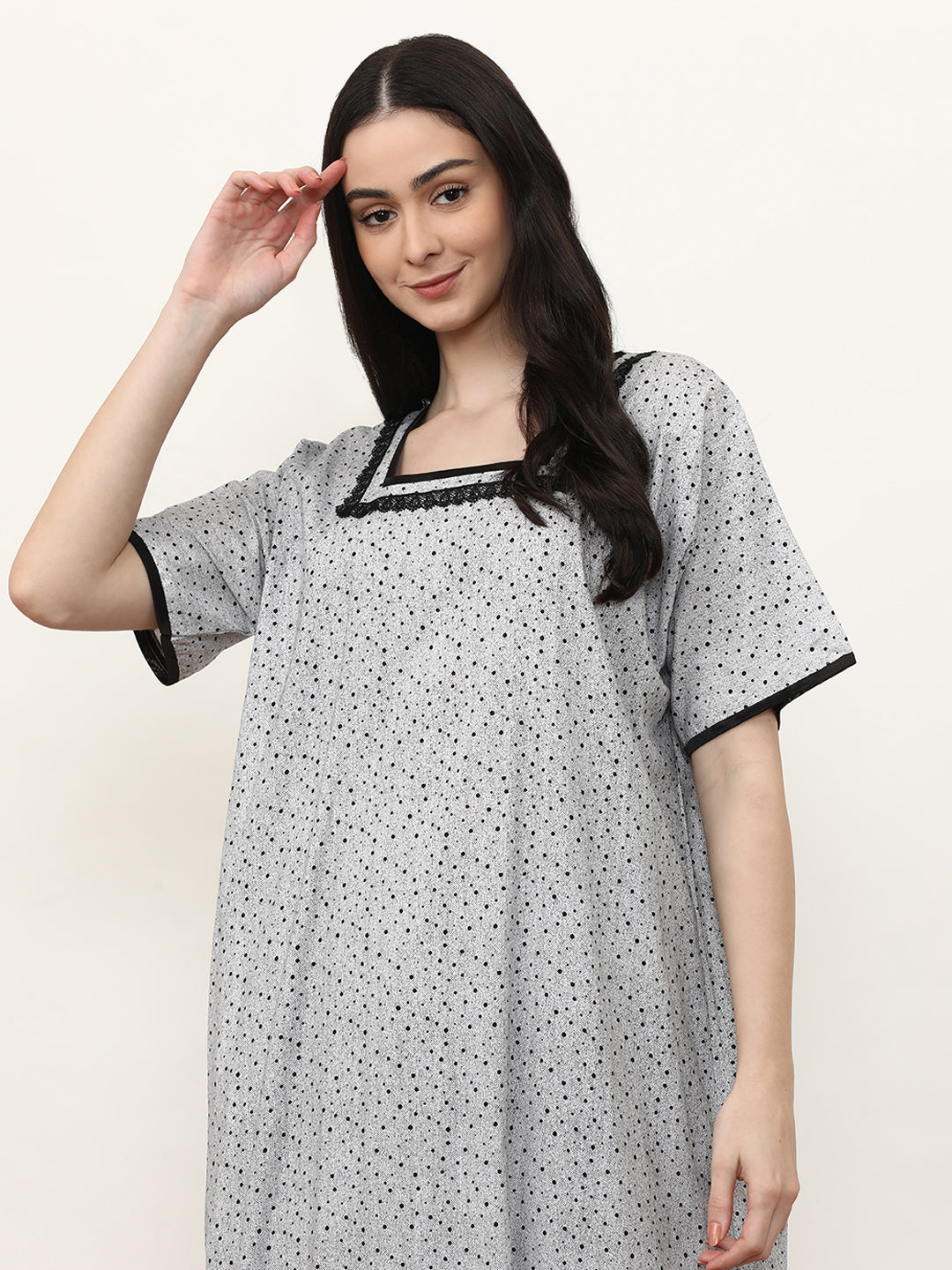 Printed Pure Cotton Maxi Nightdress
