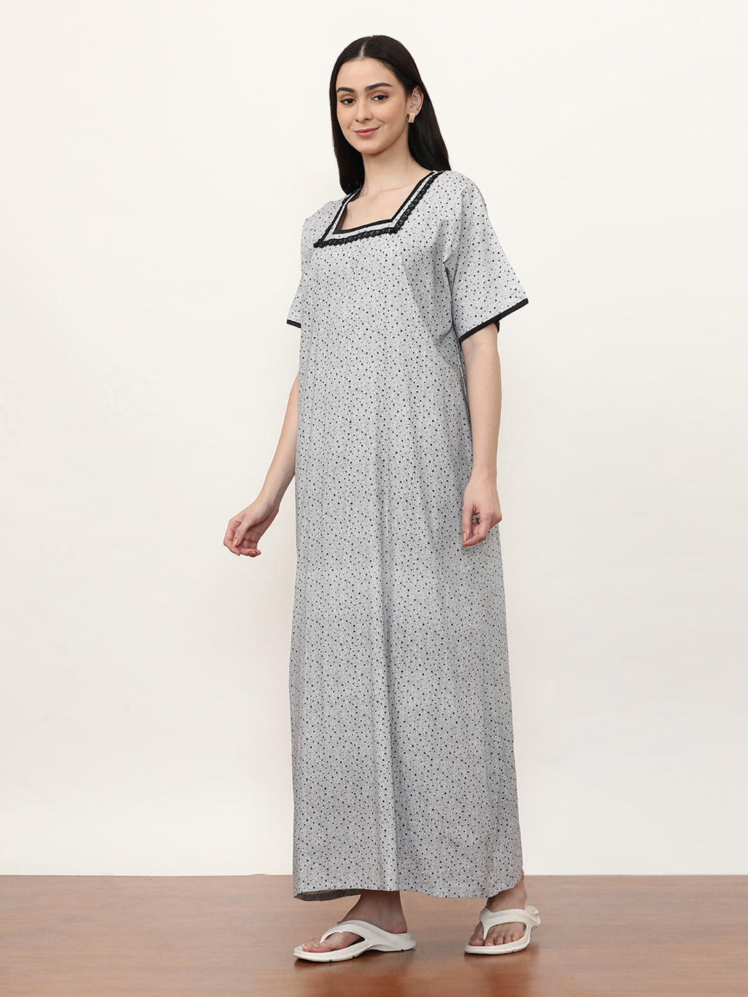 Printed Pure Cotton Maxi Nightdress