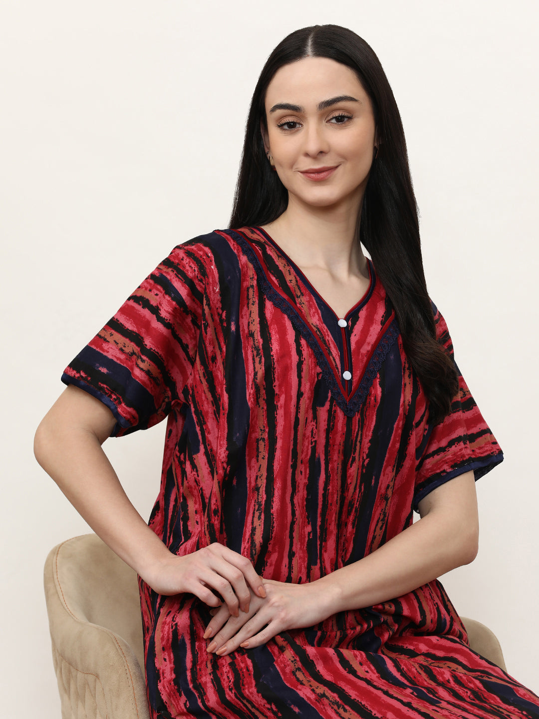 Printed Pure Cotton Maxi Nightdress