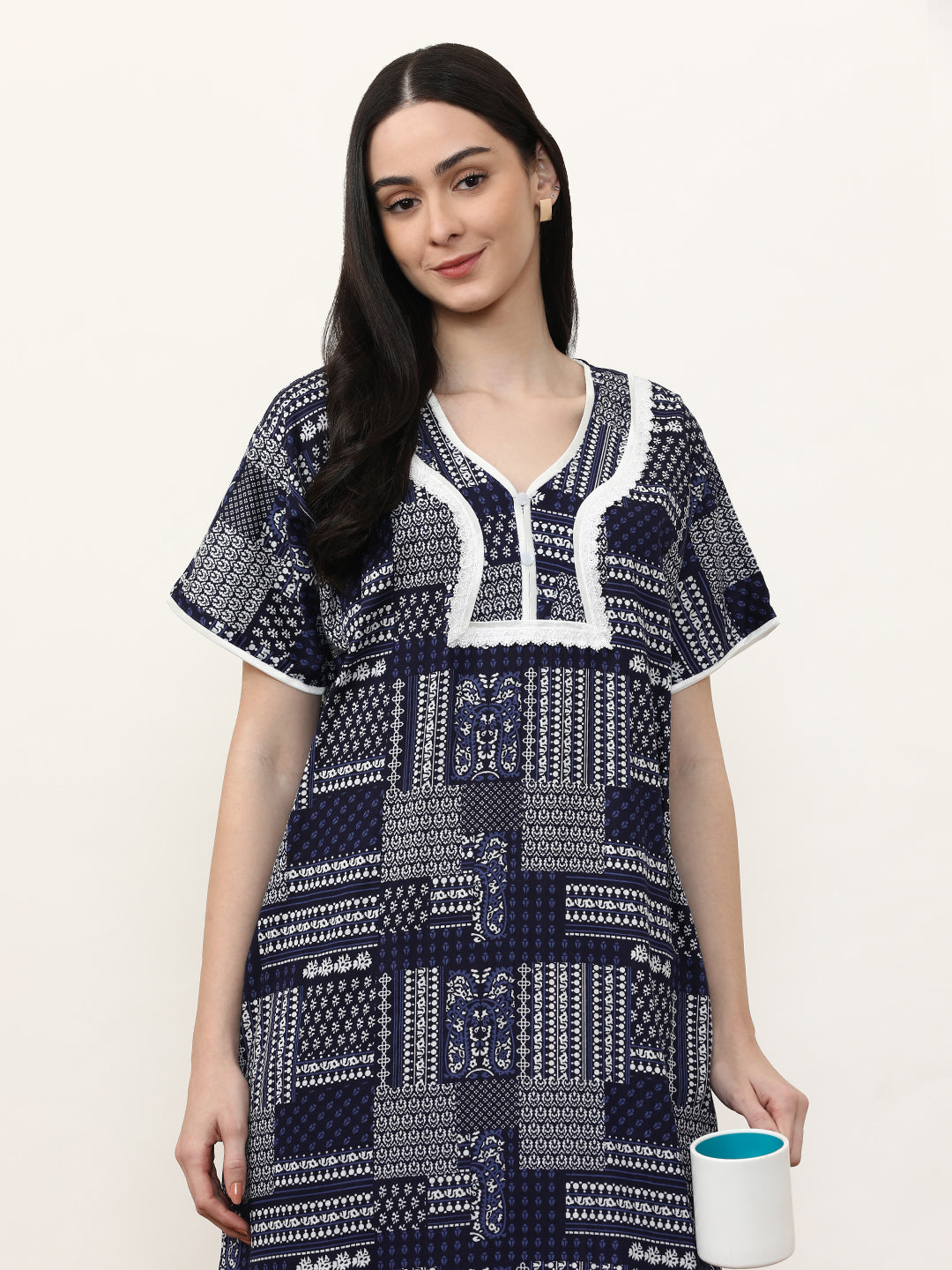 Printed Pure Cotton Maxi Nightdress