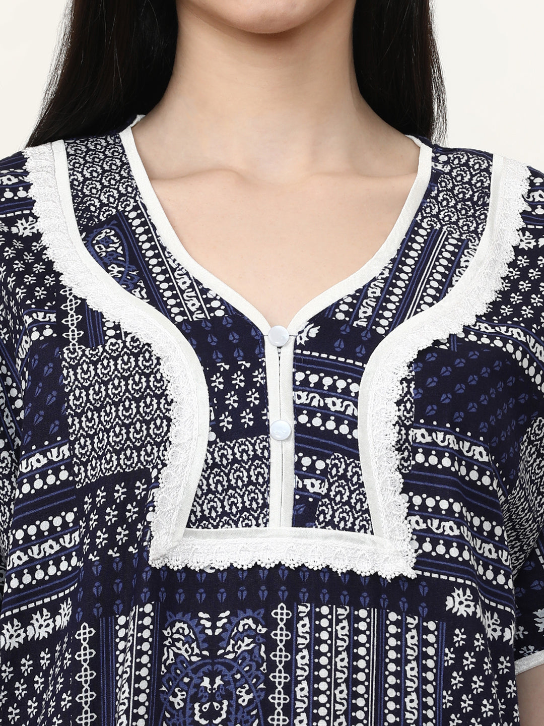 Printed Pure Cotton Maxi Nightdress