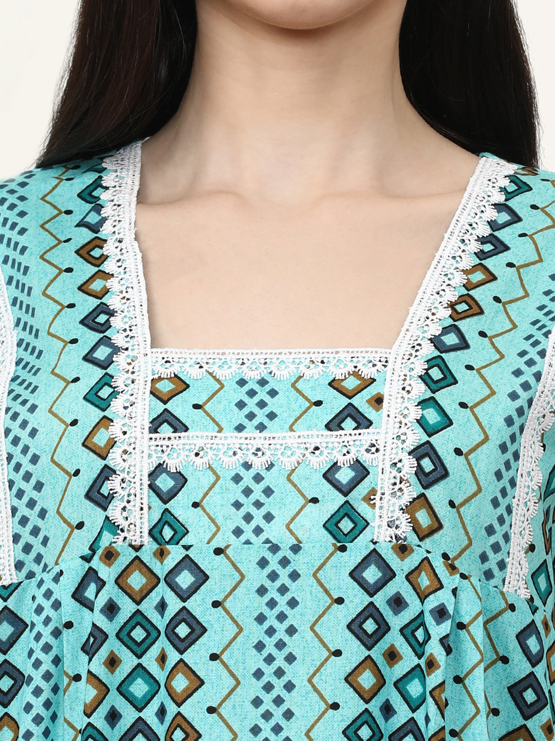 Printed Pure Cotton Maxi Nightdress