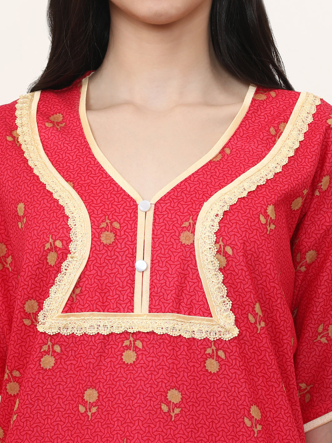 Printed Pure Cotton Maxi Nightdress