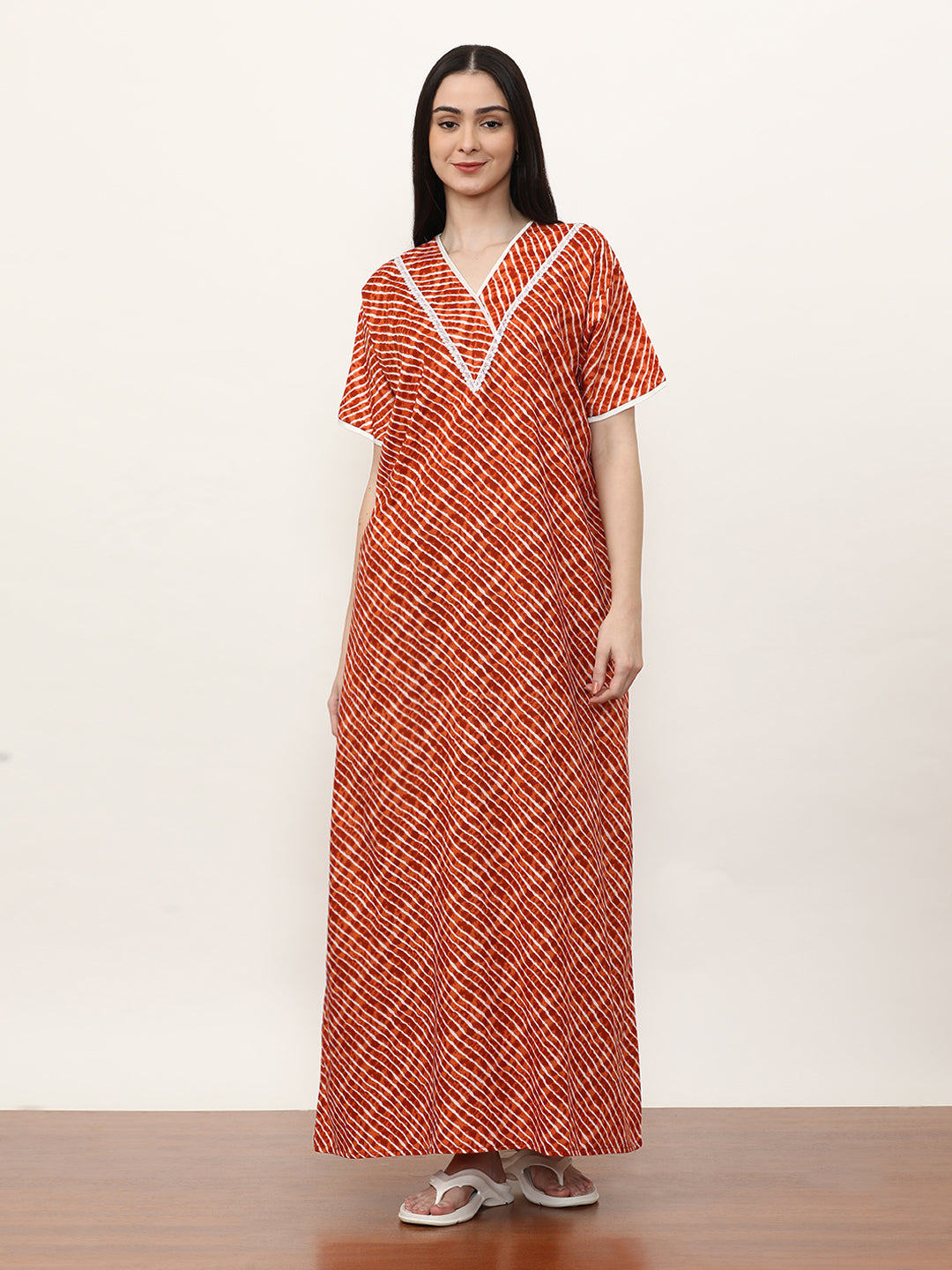 Printed Pure Cotton Maxi Nightdress