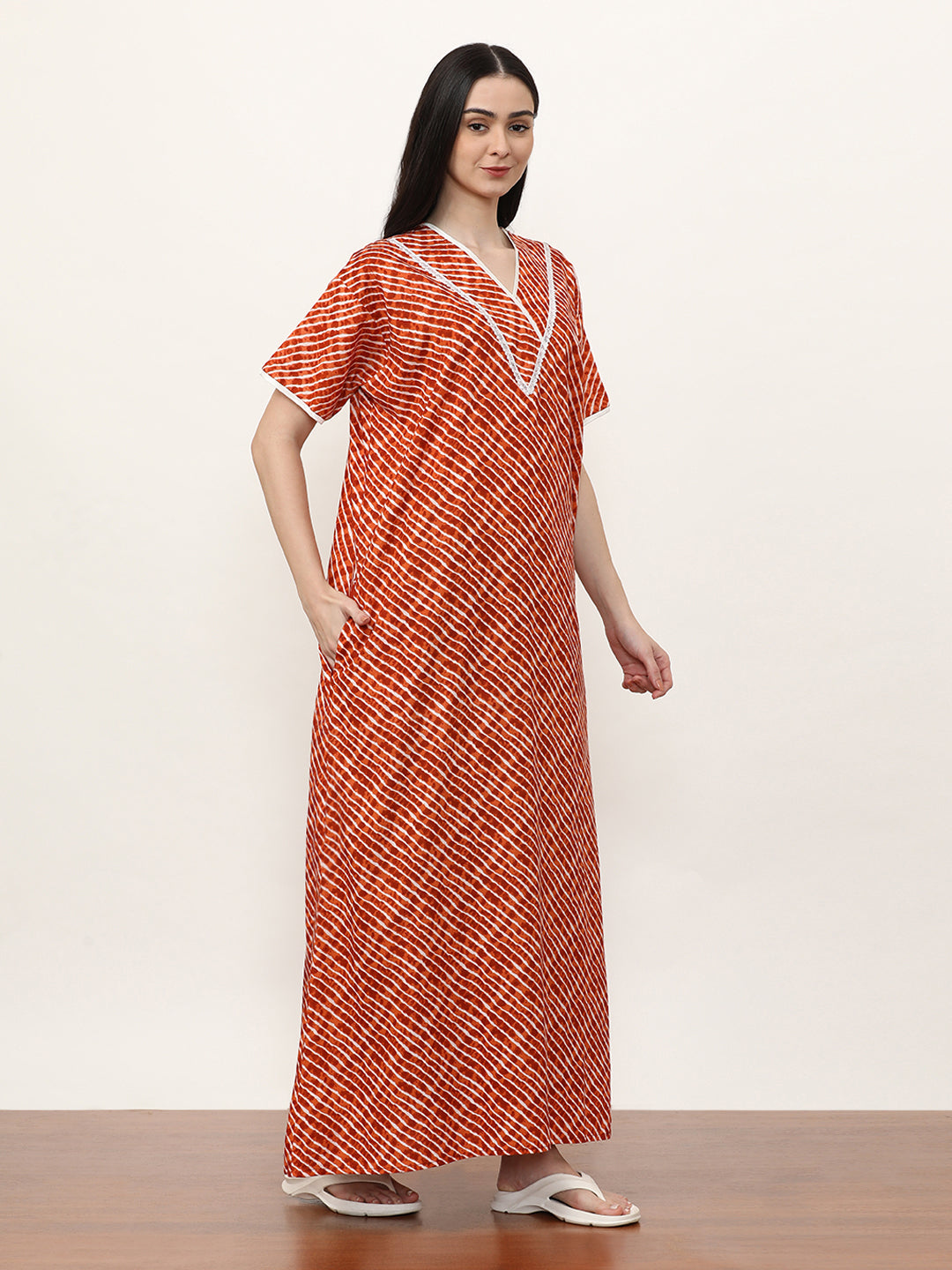 Printed Pure Cotton Maxi Nightdress
