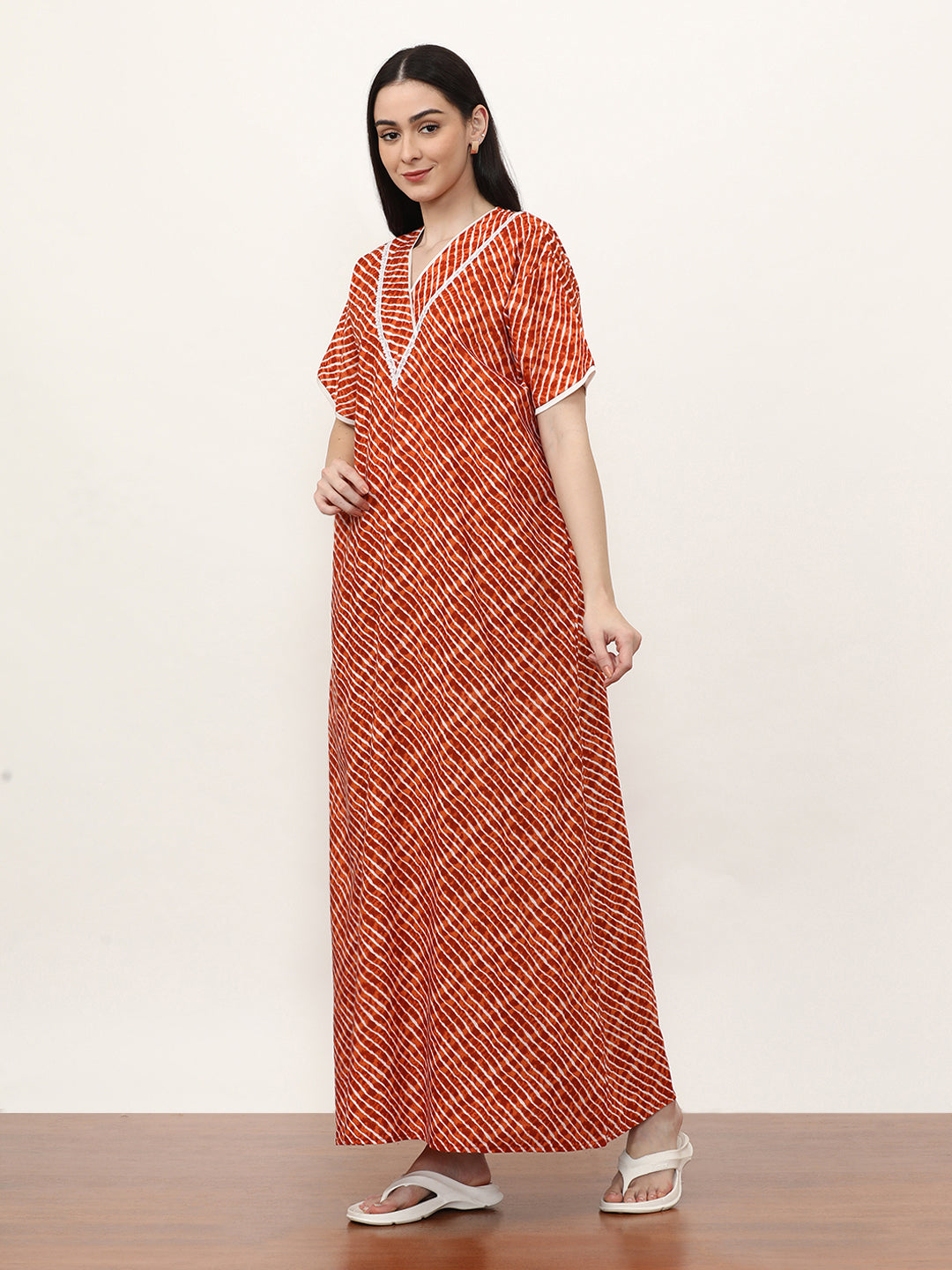 Printed Pure Cotton Maxi Nightdress