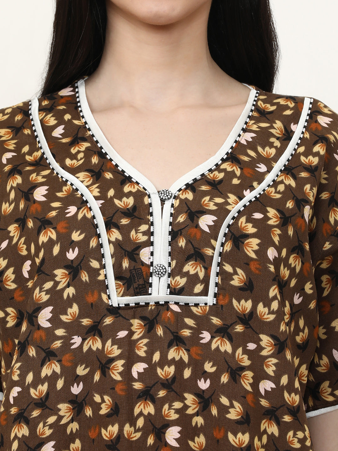 Printed Pure Cotton Maxi Nightdress