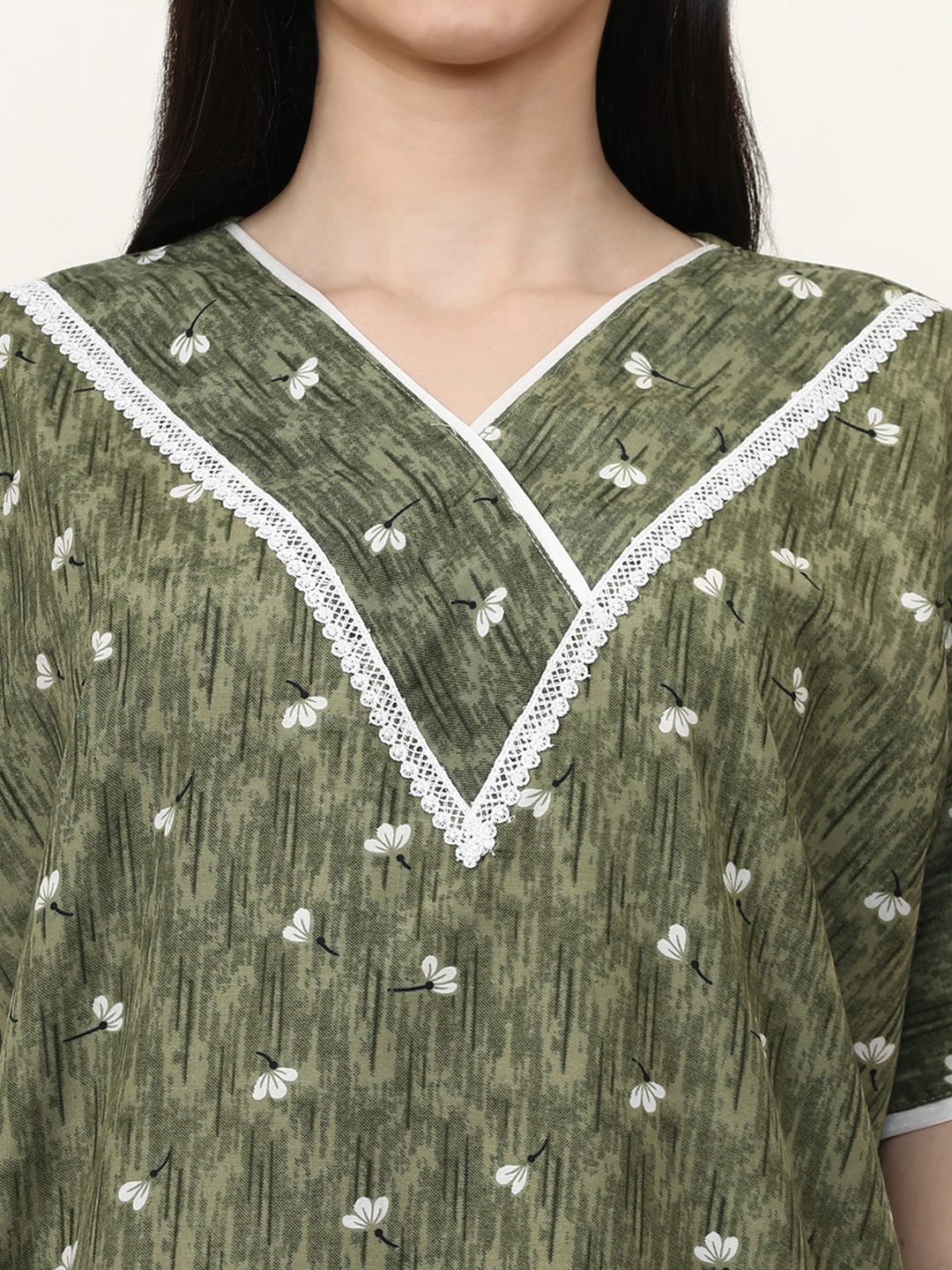 Printed Pure Cotton Maxi Nightdress