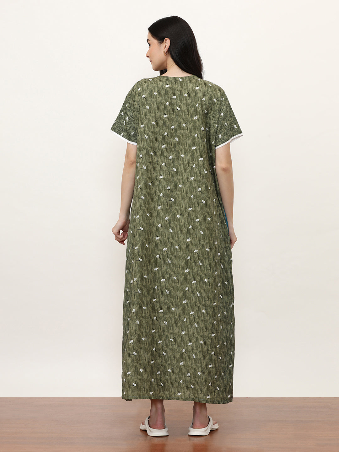 Printed Pure Cotton Maxi Nightdress