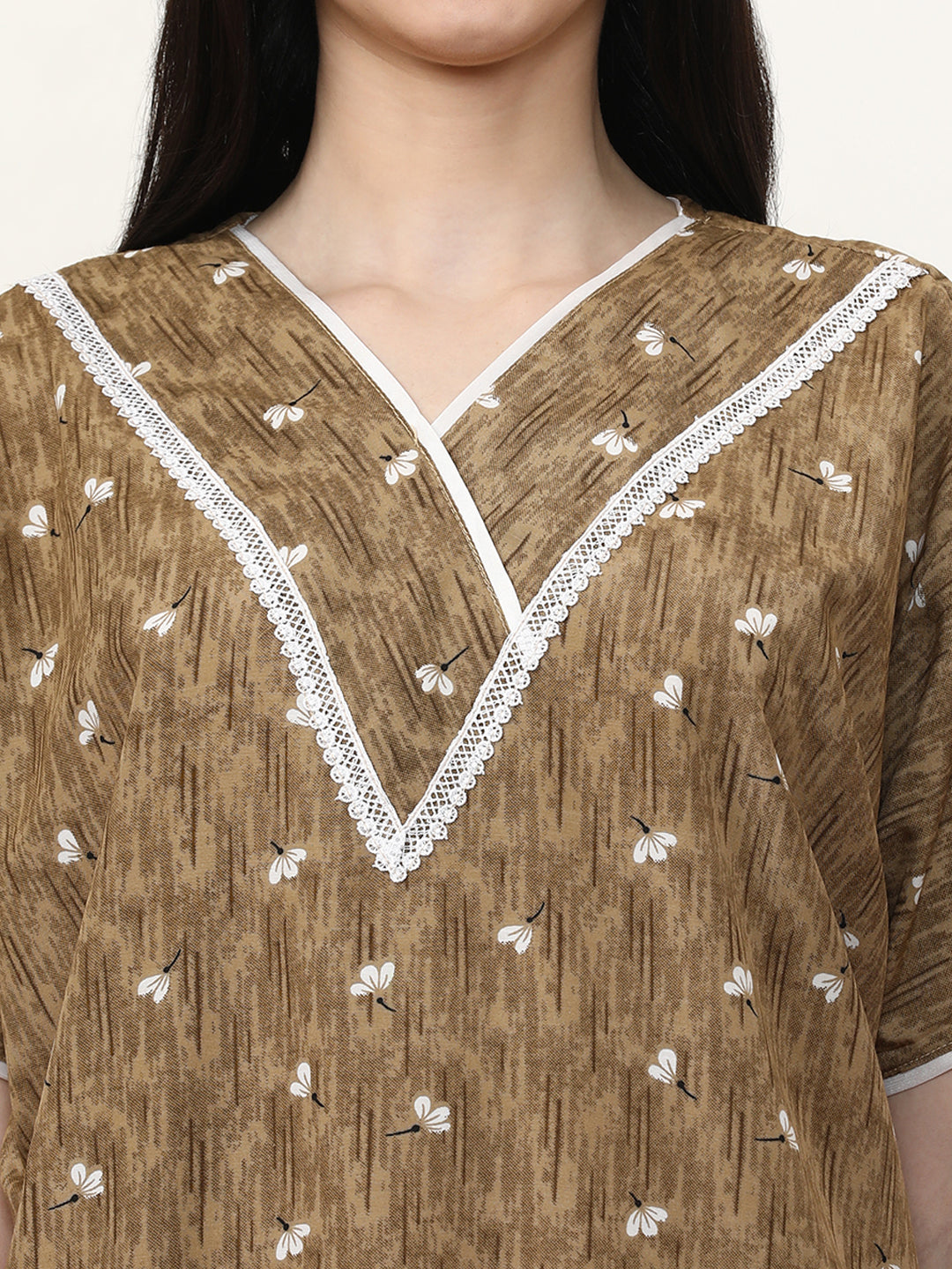 Printed Pure Cotton Maxi Nightdress