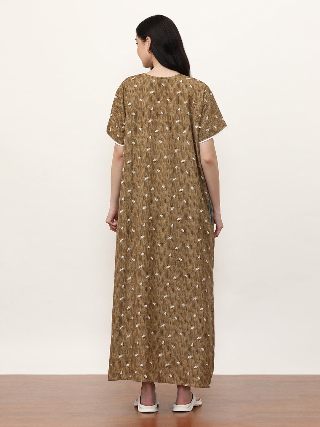 Printed Pure Cotton Maxi Nightdress