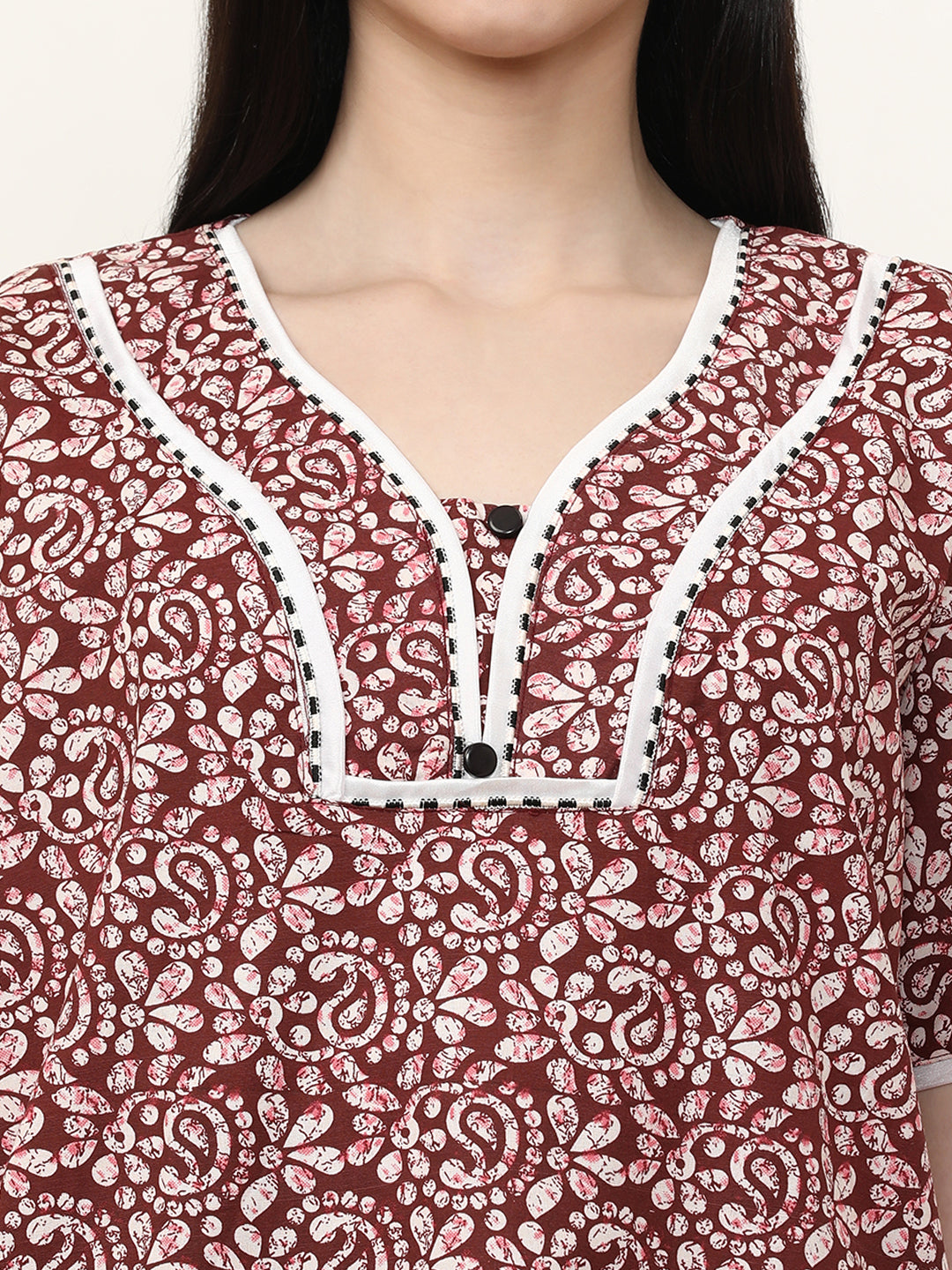 Printed Pure Cotton Maxi Nightdress