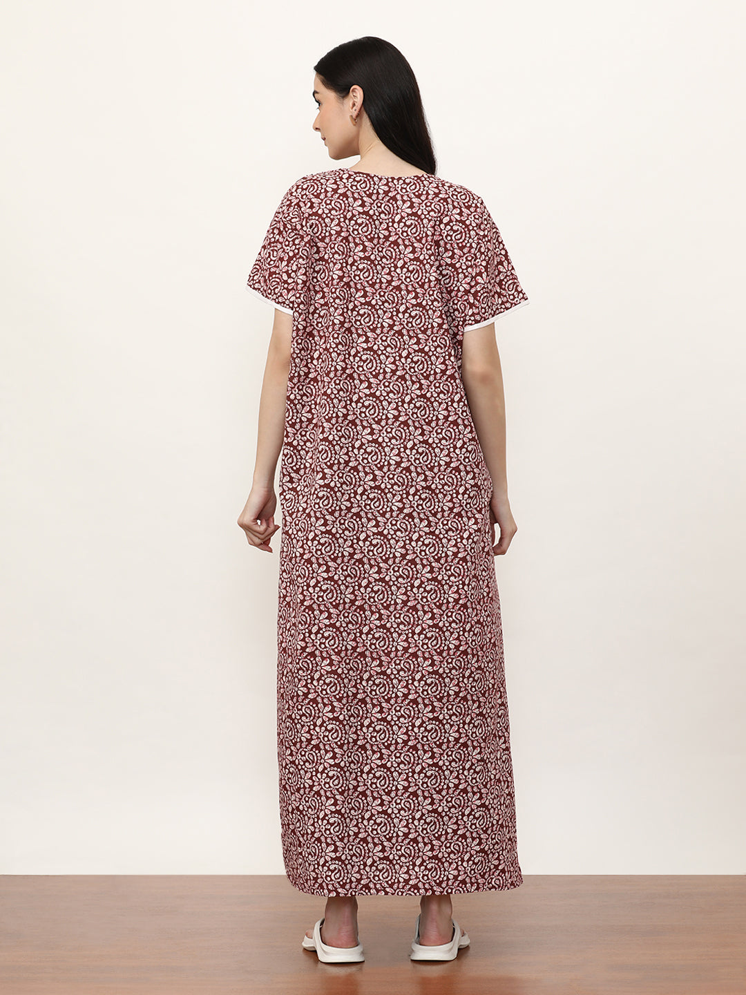Printed Pure Cotton Maxi Nightdress