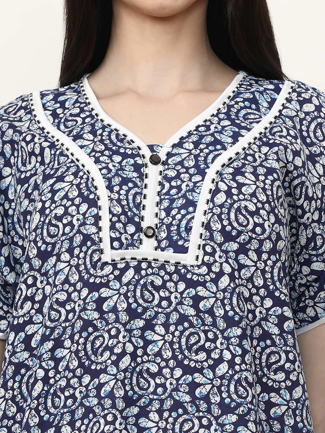 Printed Pure Cotton Maxi Nightdress