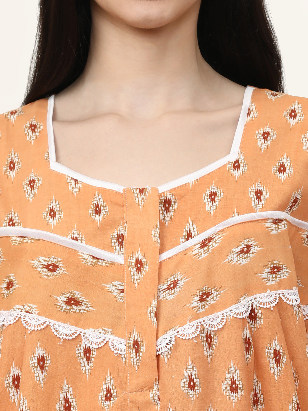 Printed Pure Cotton Maxi Nightdress