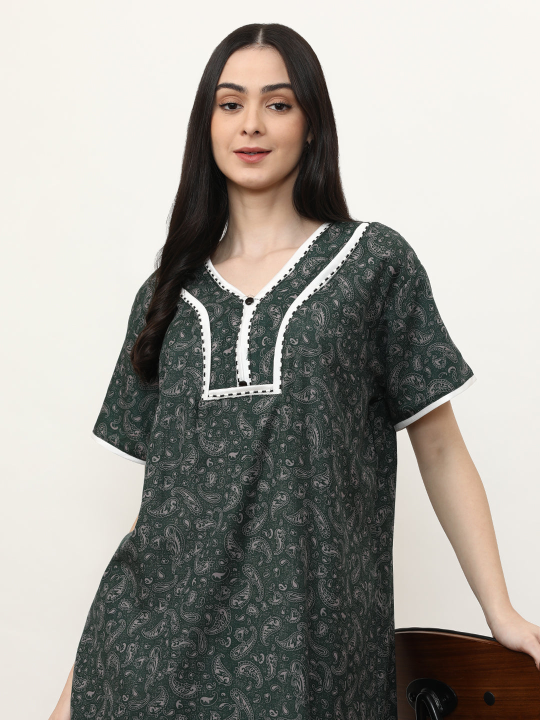 Printed Pure Cotton Maxi Nightdress
