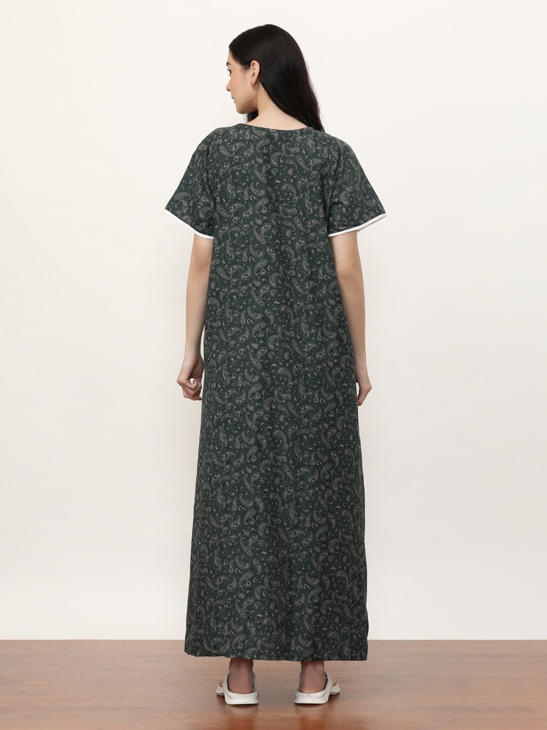 Printed Pure Cotton Maxi Nightdress