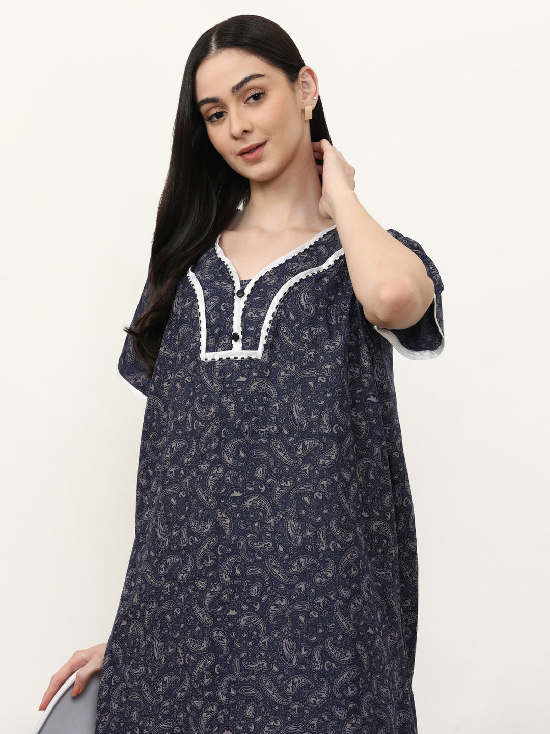 Printed Pure Cotton Maxi Nightdress