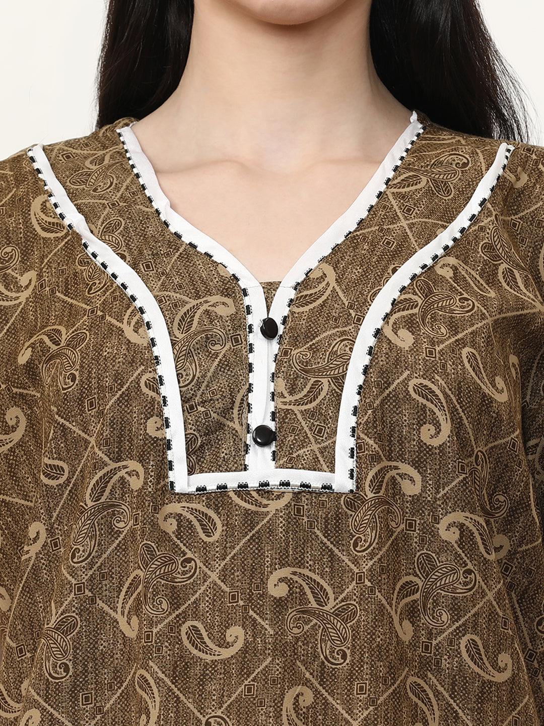 Printed Pure Cotton Maxi Nightdress