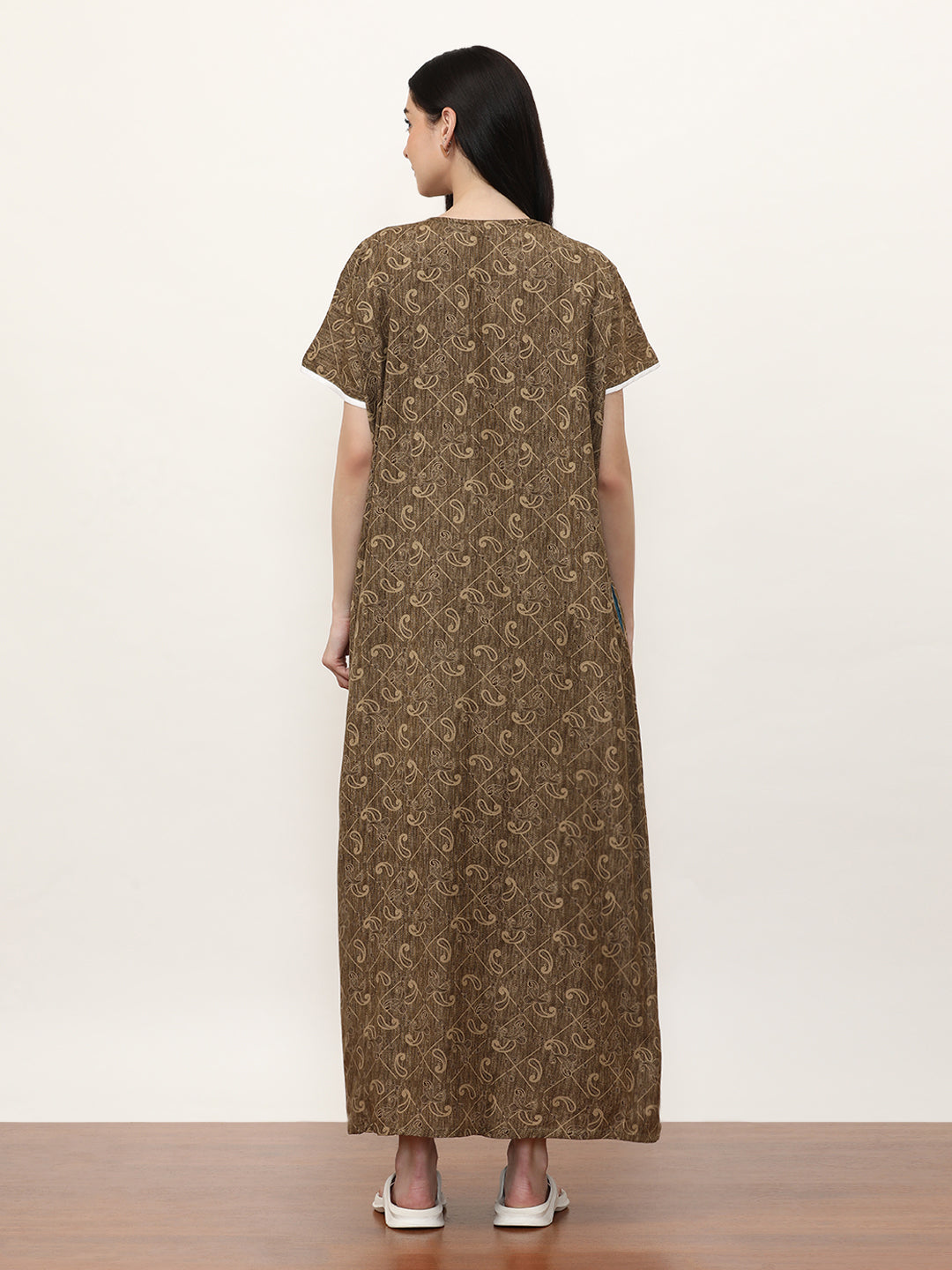 Printed Pure Cotton Maxi Nightdress