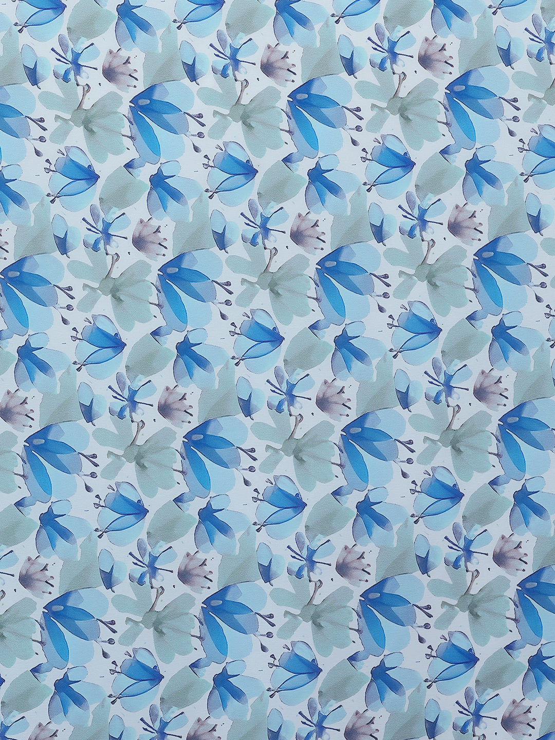 Floral Satin Saree with Unstiched Blouse