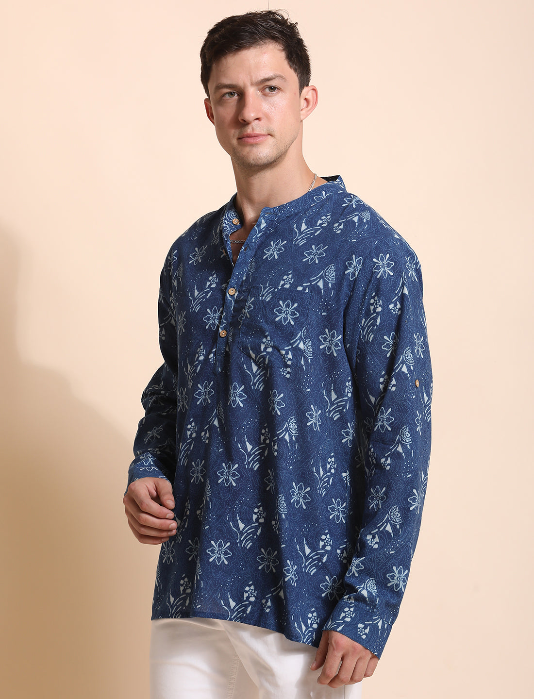 Pure Cotton Printed Casual Indie Shirt