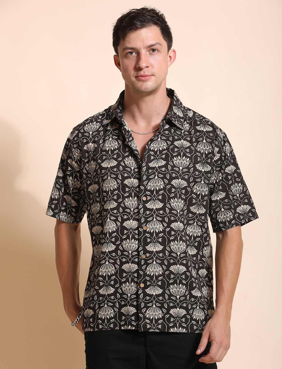 Pure Cotton Printed Casual Indie Shirt