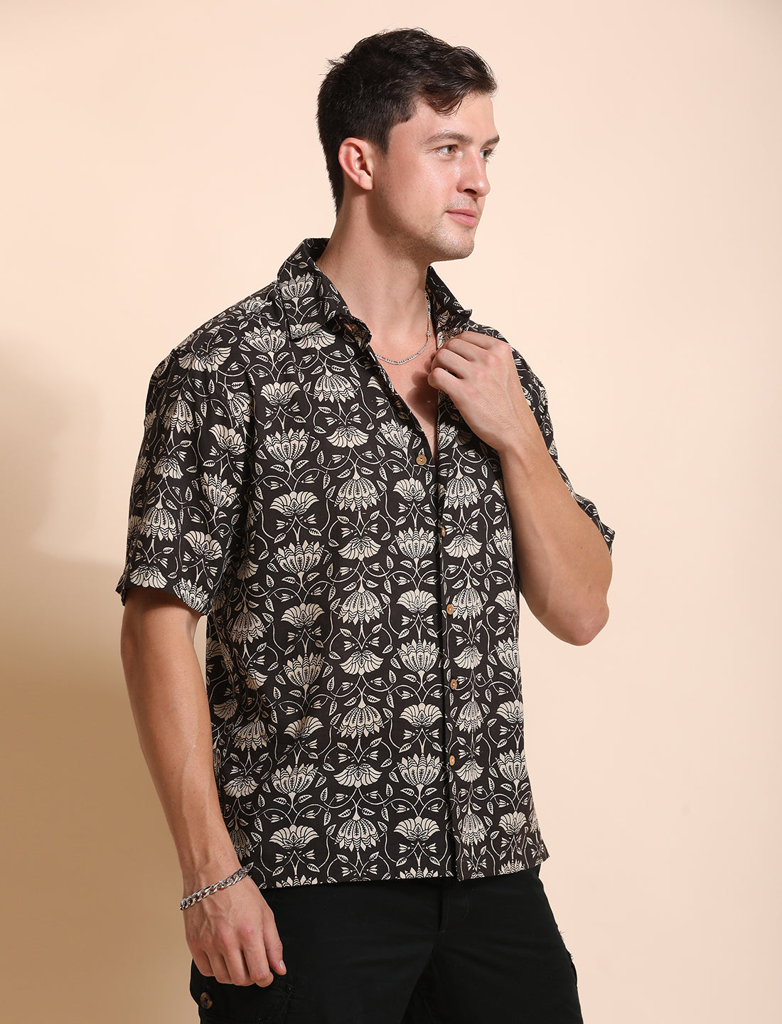 Pure Cotton Printed Casual Indie Shirt