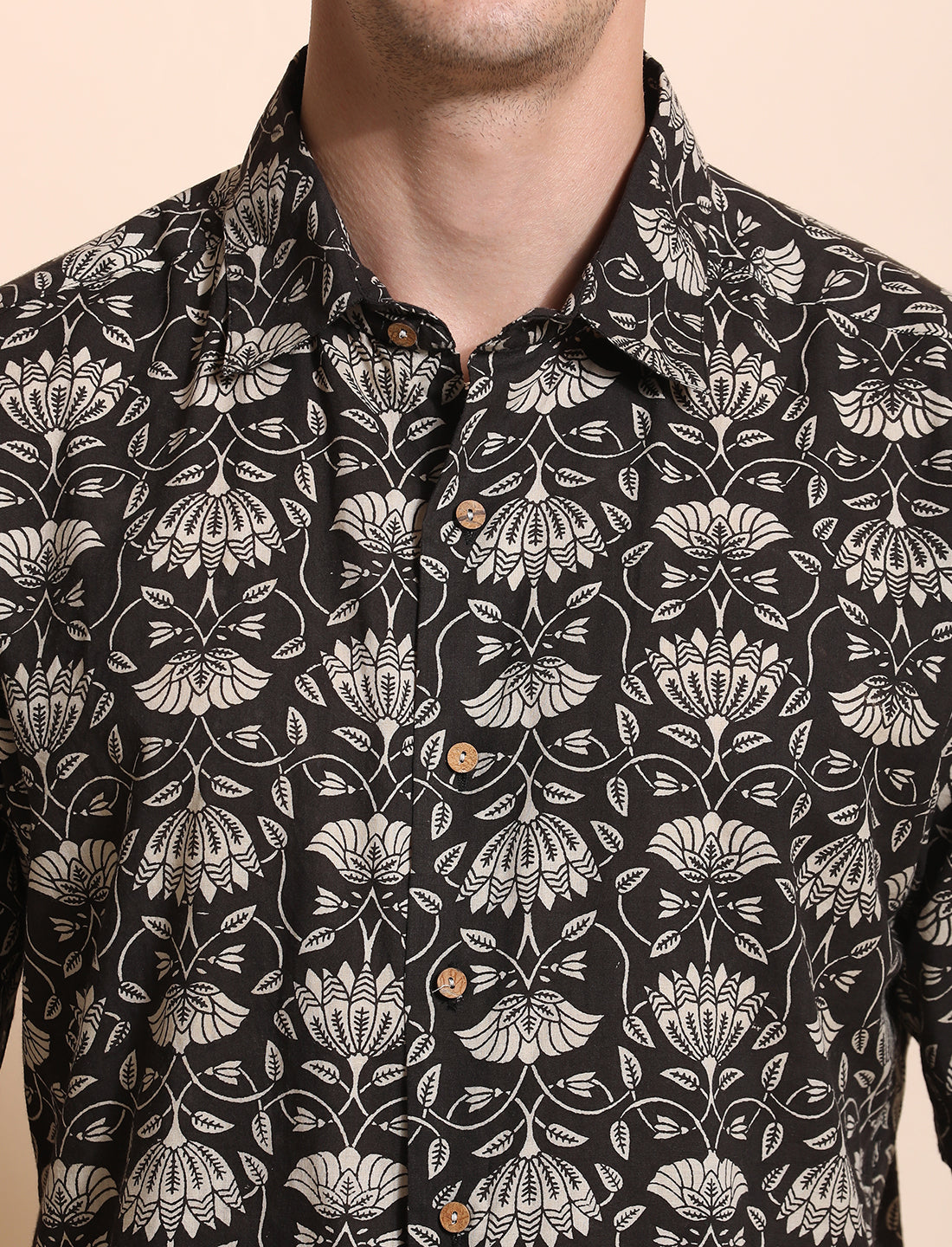 Pure Cotton Printed Casual Indie Shirt