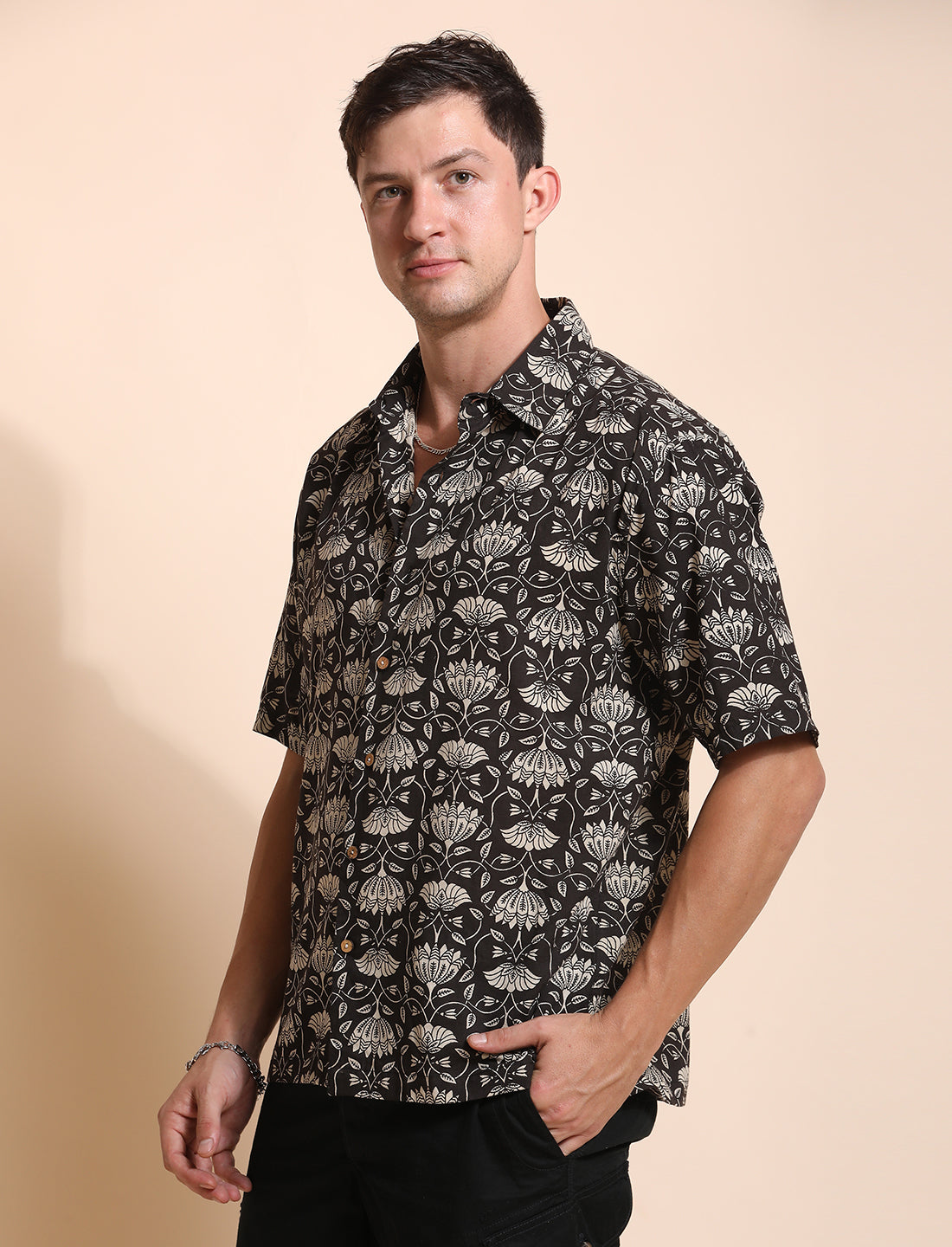 Pure Cotton Printed Casual Indie Shirt