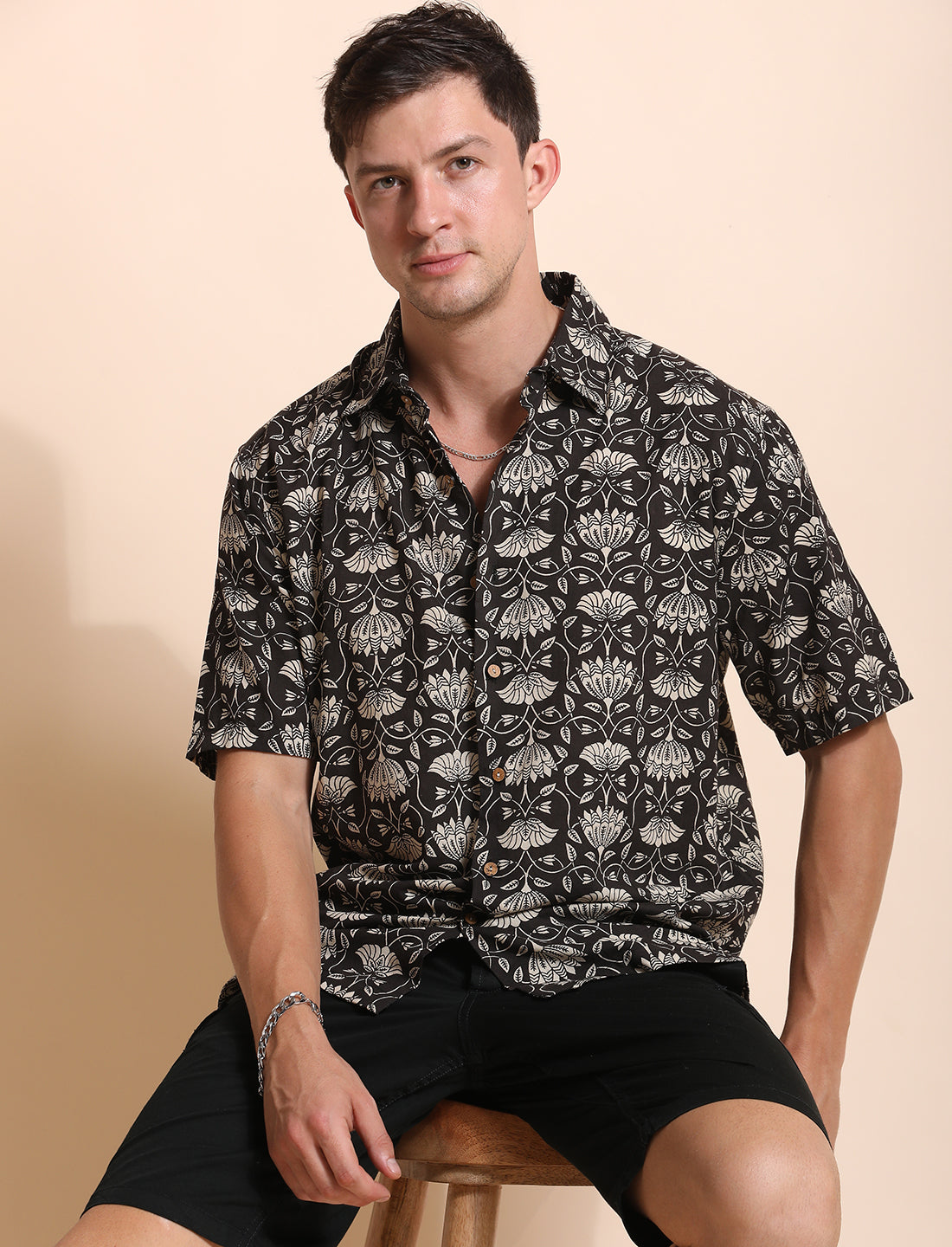 Pure Cotton Printed Casual Indie Shirt