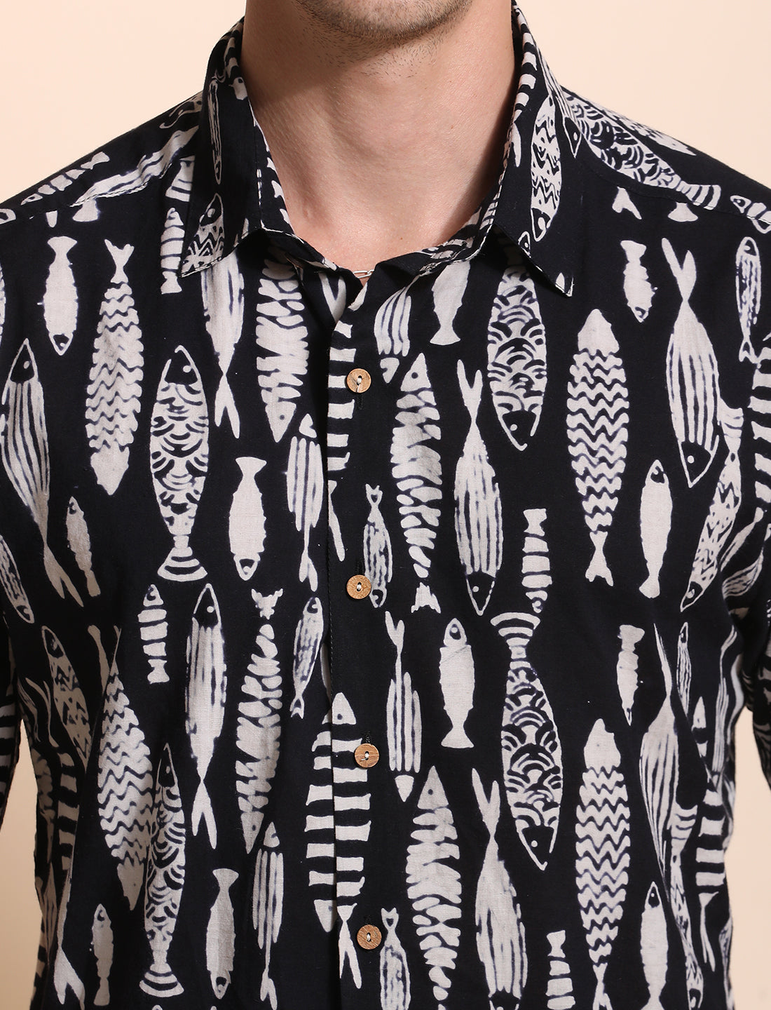 Pure Cotton Printed Casual Indie Shirt