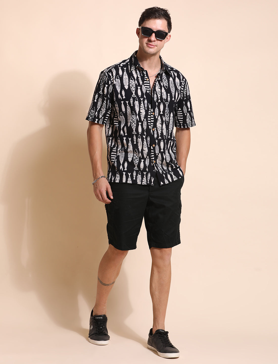 Pure Cotton Printed Casual Indie Shirt