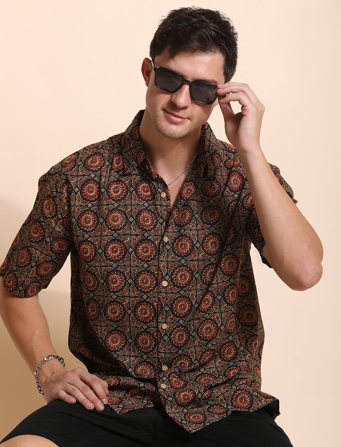 Pure Cotton Printed Casual Indie Shirt