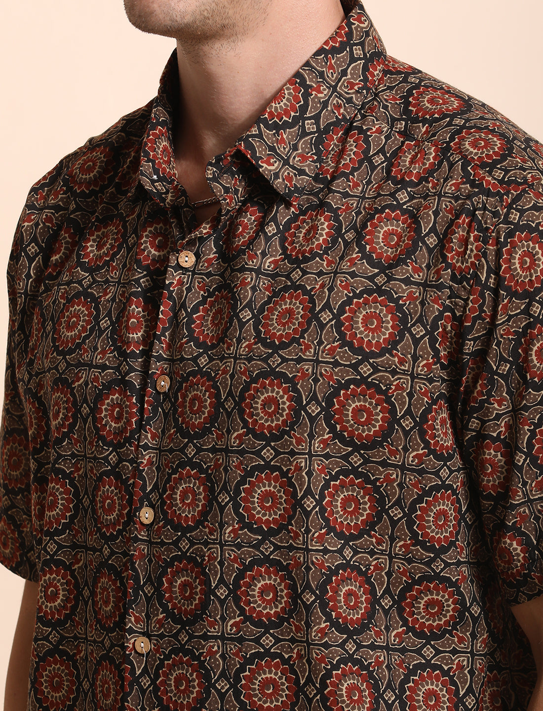 Pure Cotton Printed Casual Indie Shirt