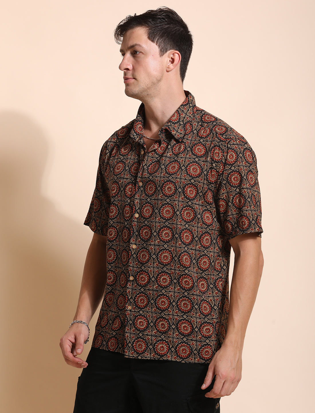 Pure Cotton Printed Casual Indie Shirt