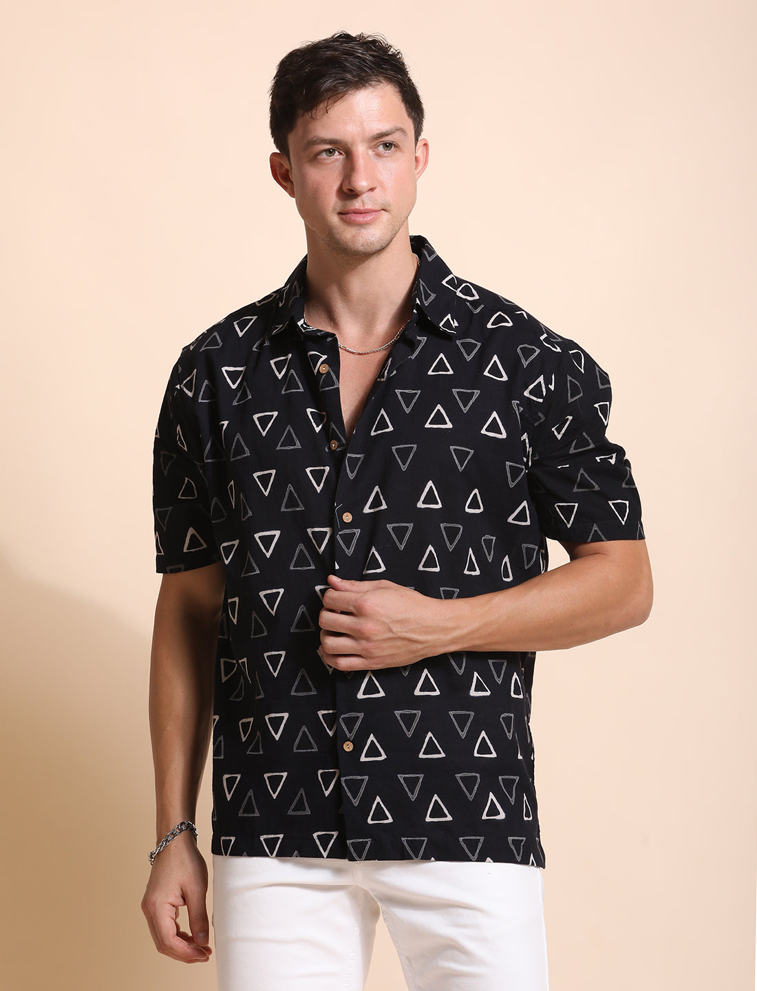 Pure Cotton Printed Casual Indie Shirt