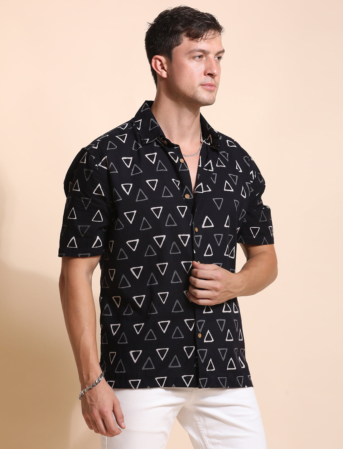 Pure Cotton Printed Casual Indie Shirt