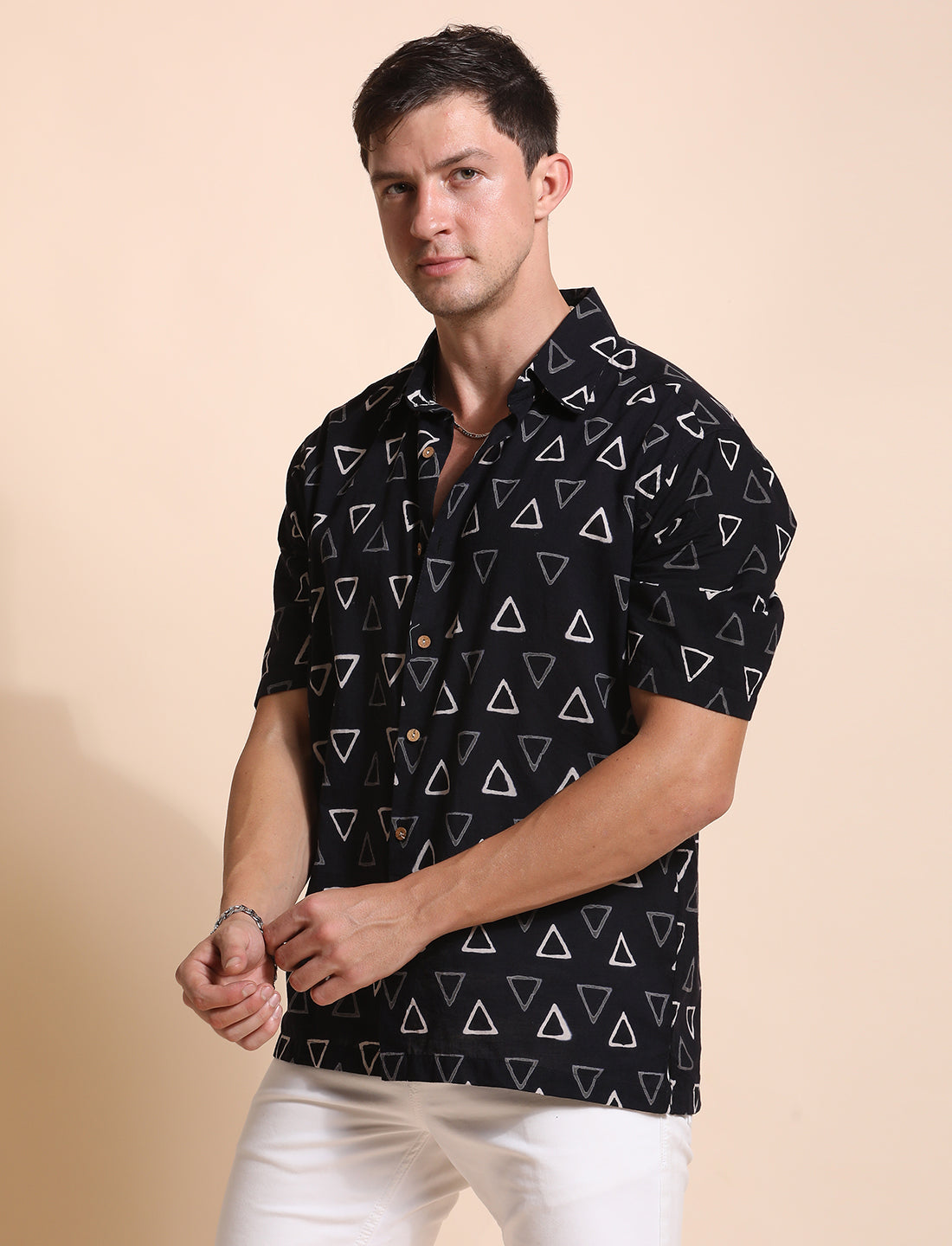 Pure Cotton Printed Casual Indie Shirt