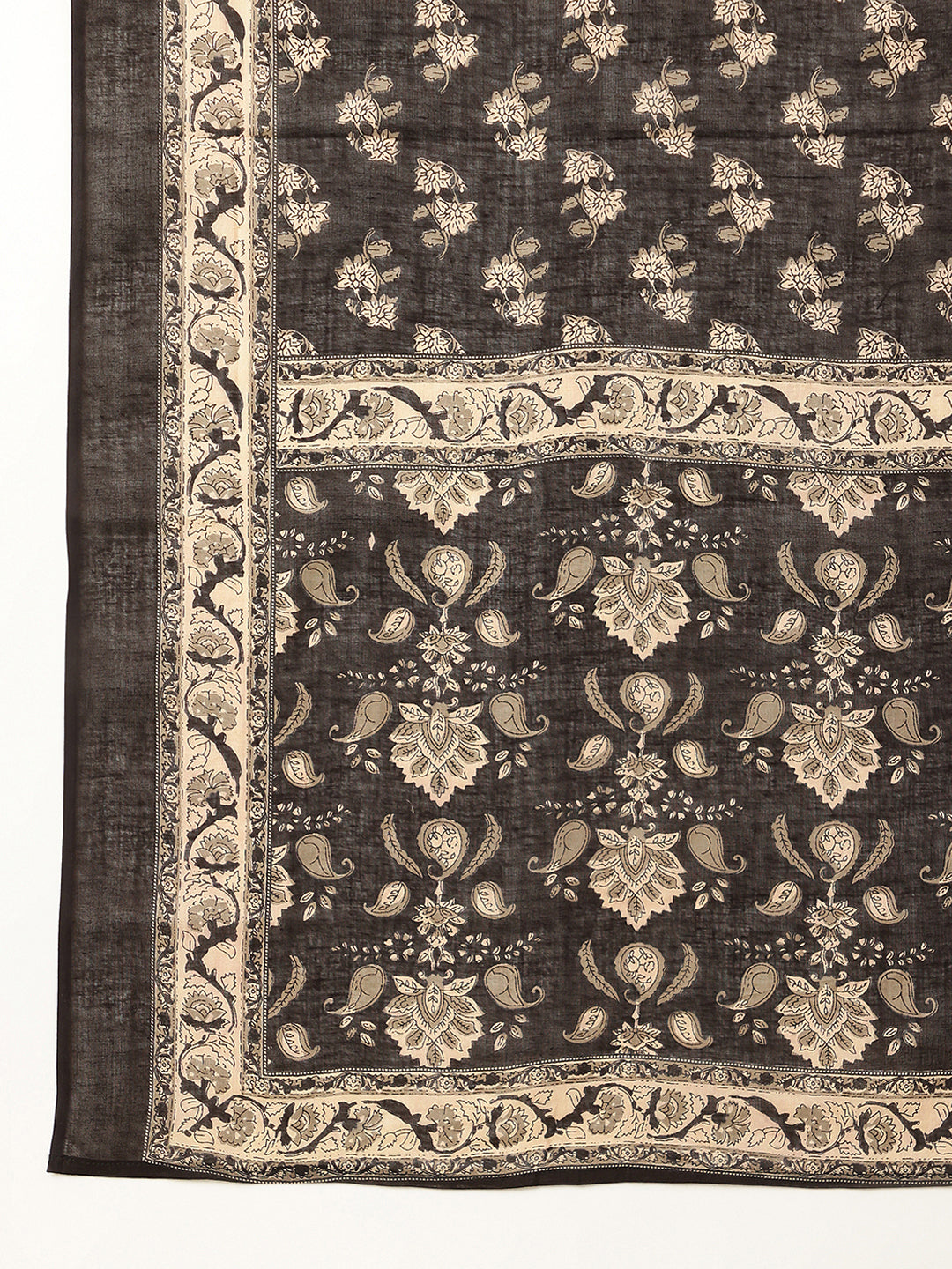 Floral Embroidered A-Line Pure Cotton Kurta & Salwar Sets