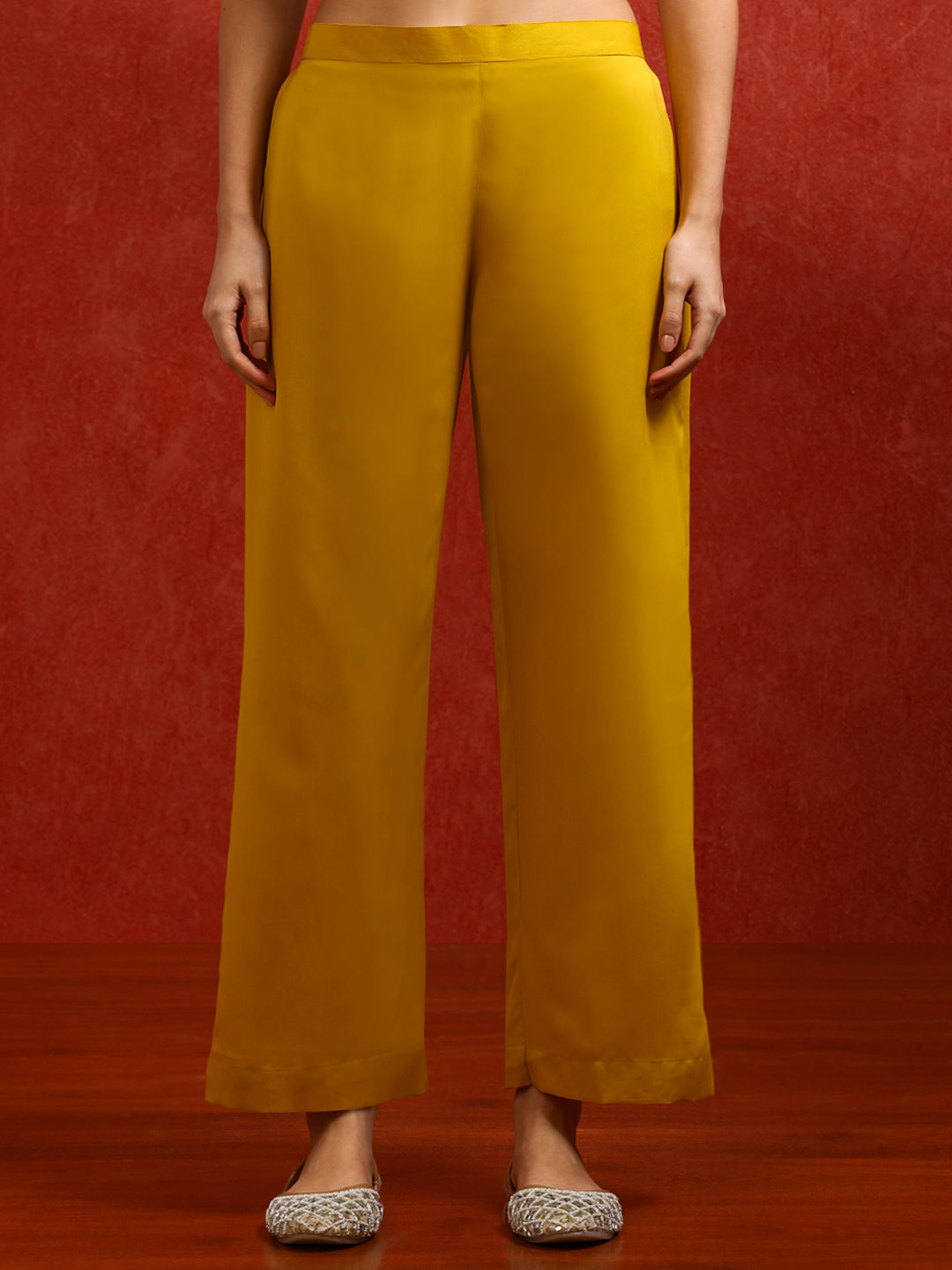 Floral Embroidered A-Line Kurta & Trousers Sets