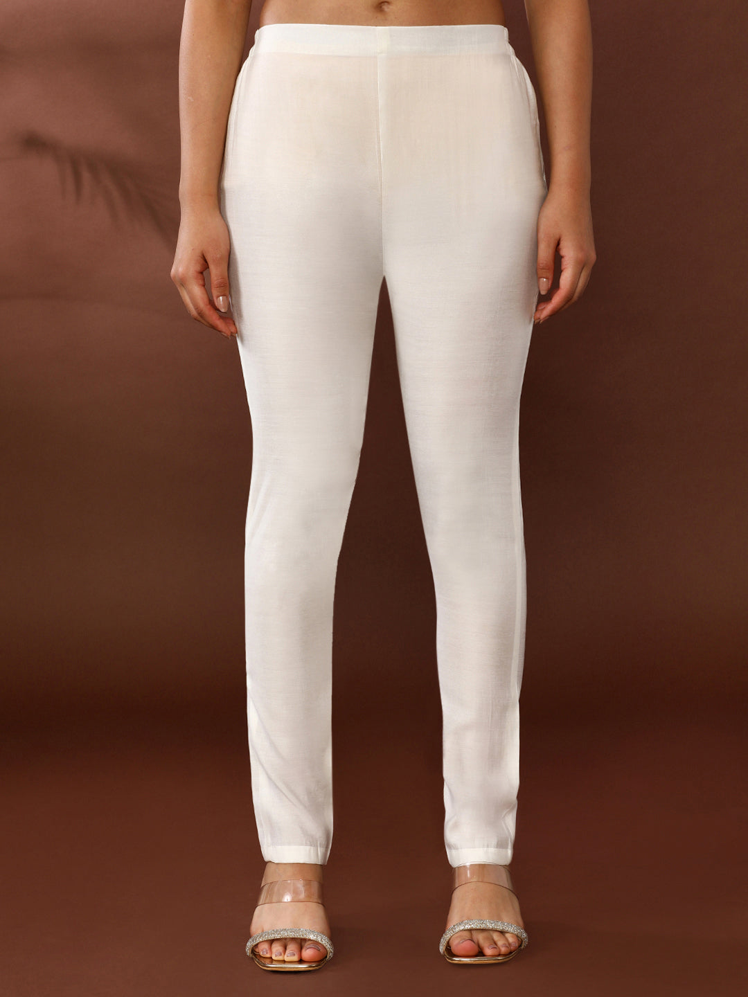 Floral Embroidered Poly Silk Kurta & Trousers Sets