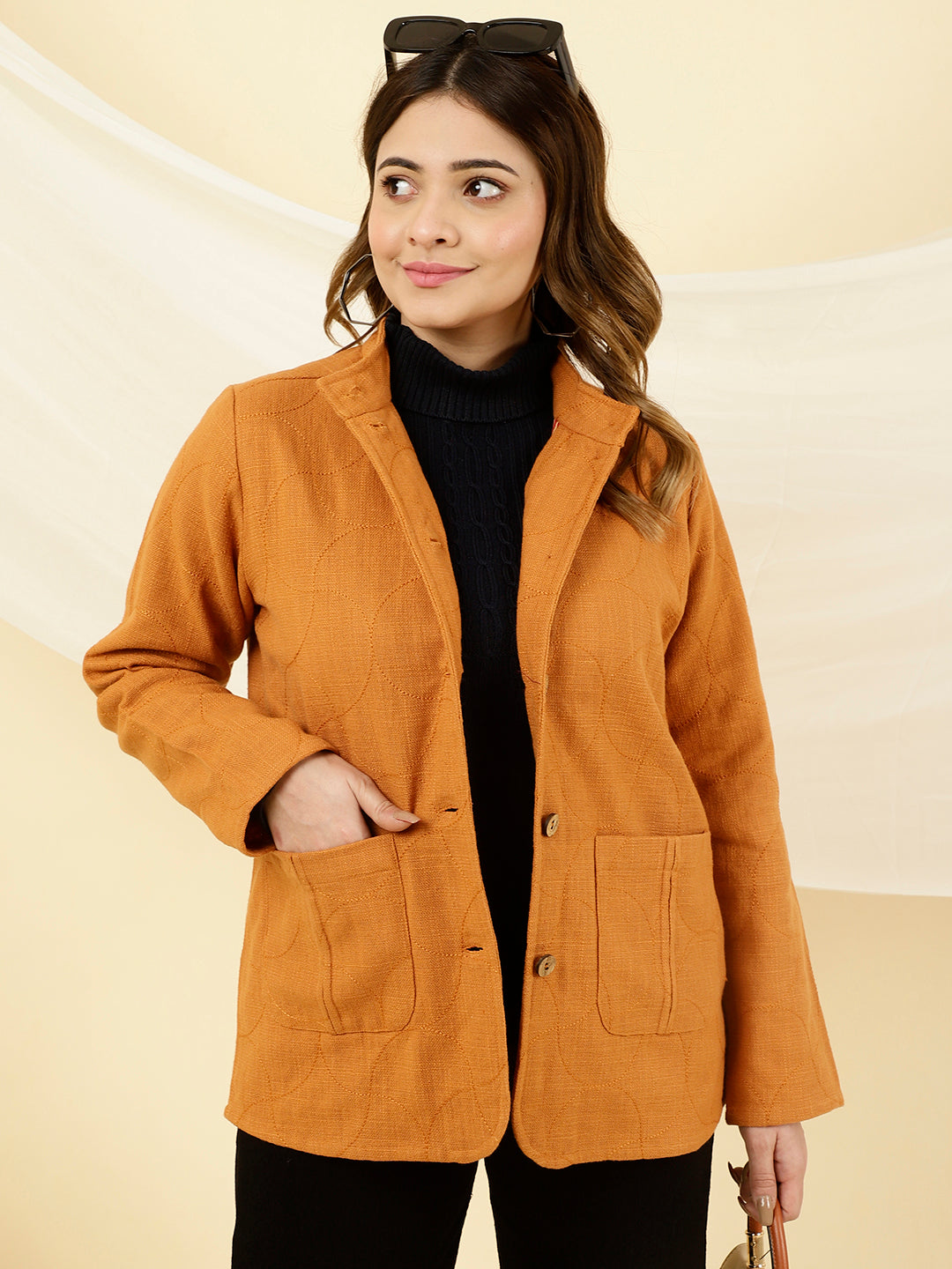 Mustard Quilted Jacket