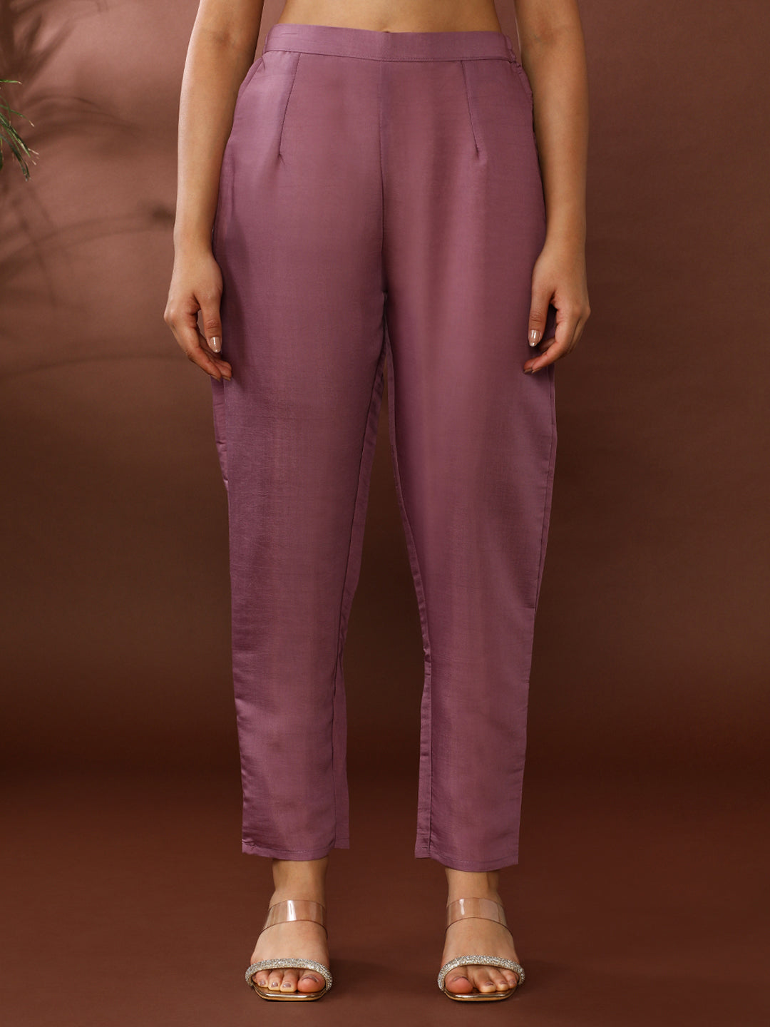 Floral Printed Chanderi Cotton Kurta & Trousers Sets