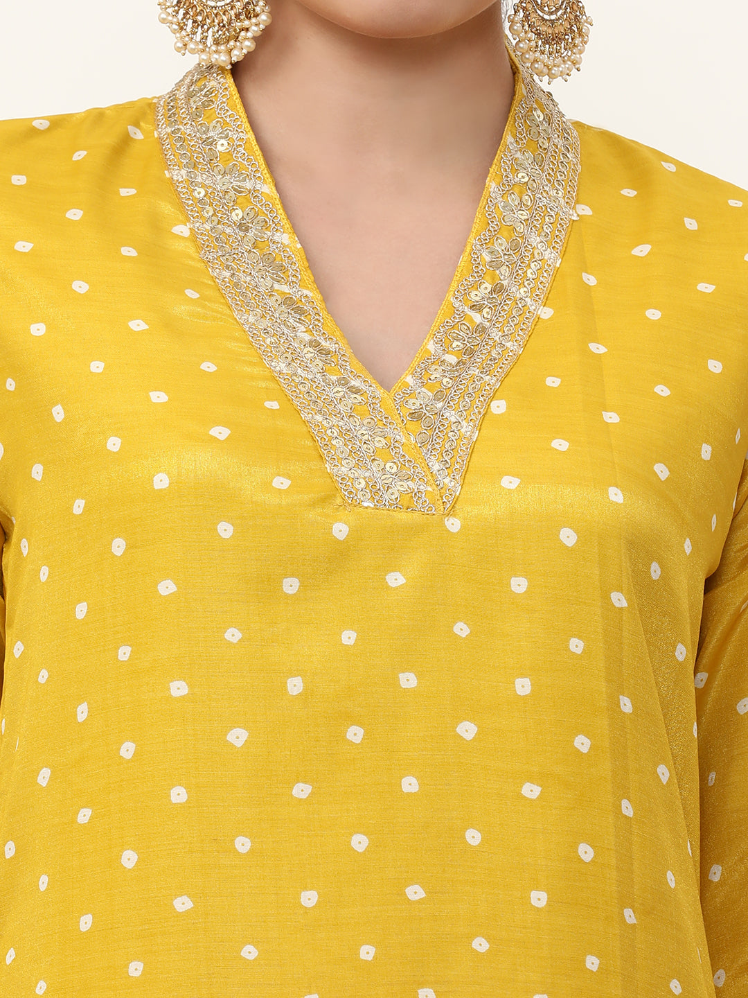 Embroidered Art Silk Ethnic Motifs Kurta Sets With Dupatta