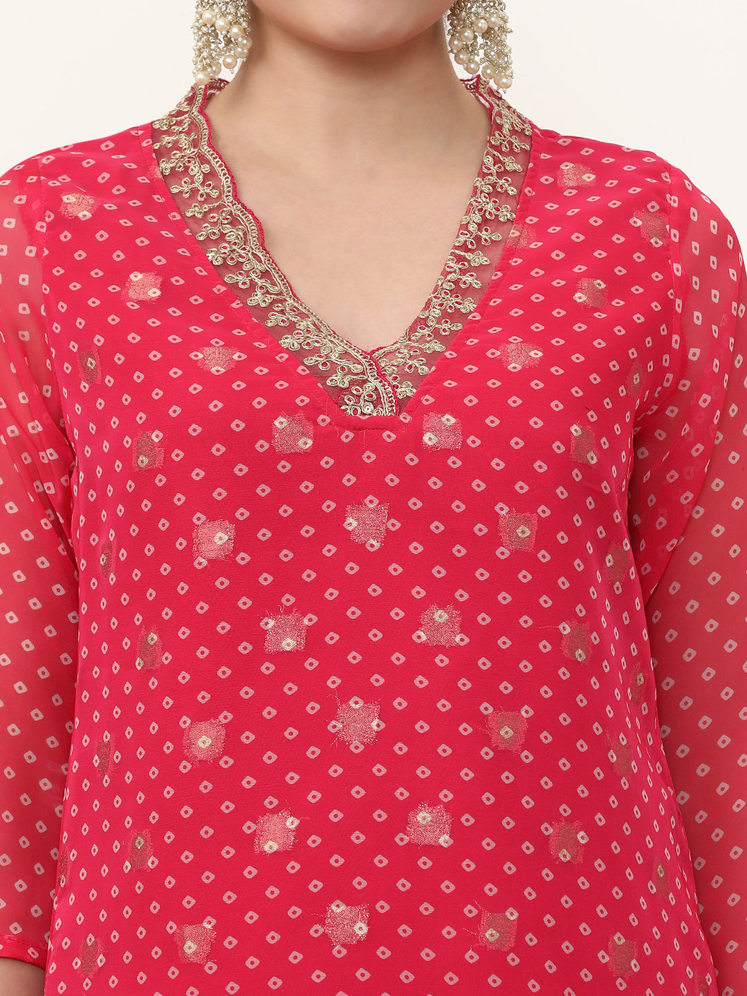 Embroidered Art Silk Ethnic Motifs Kurta Sets With Dupatta