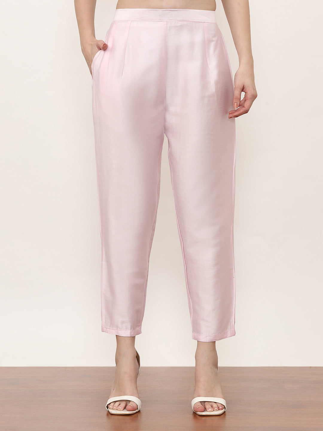 Embroidered Poly Crepe Ethnic Motifs Kurta Sets With Dupatta