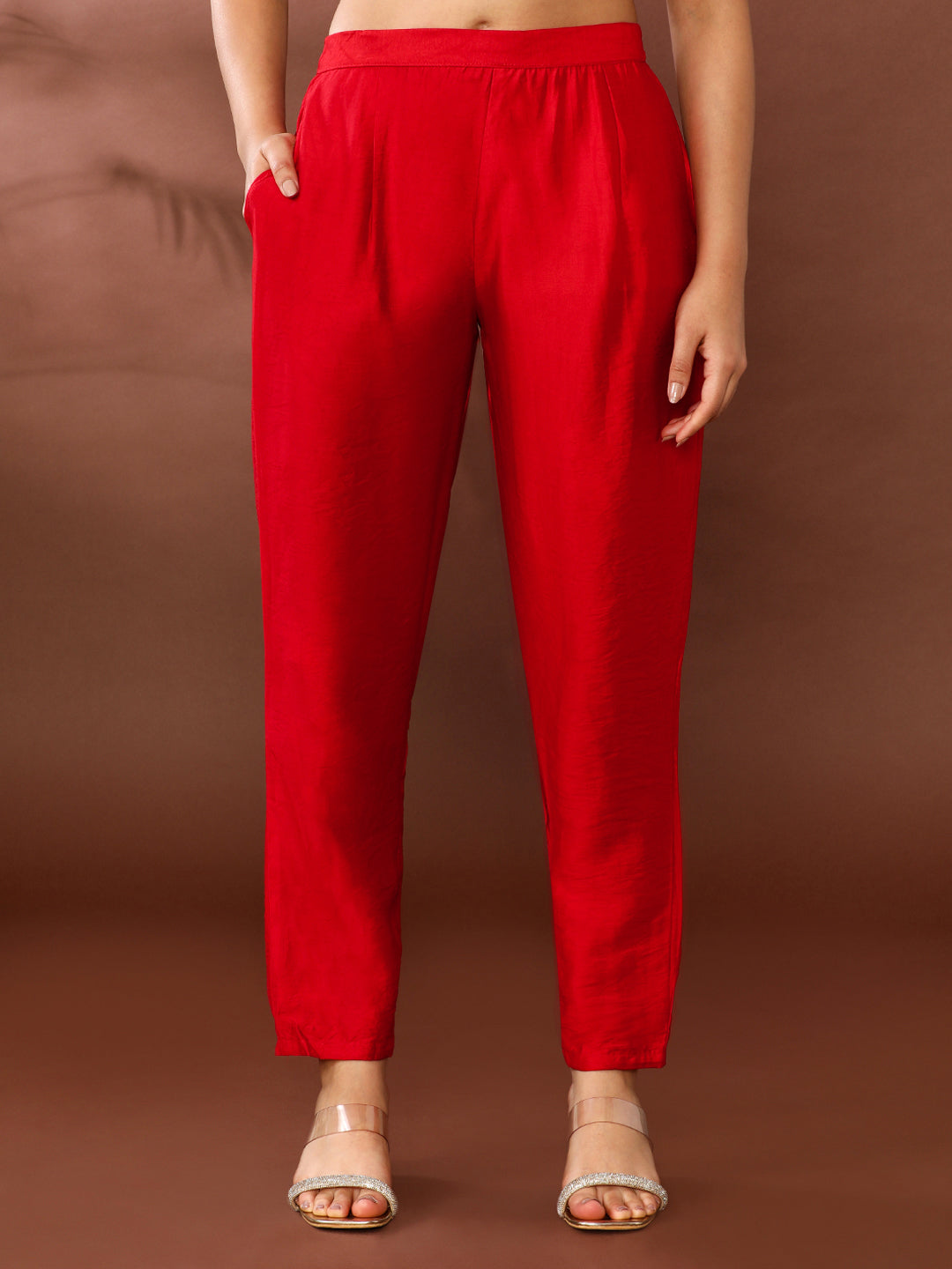 Bandhani Embroidered Silk Blend Kurta & Trousers Sets