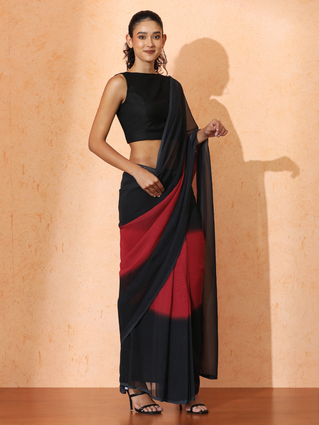 Ready to Wear Ombre Georgette Saree with Unstiched Blouse