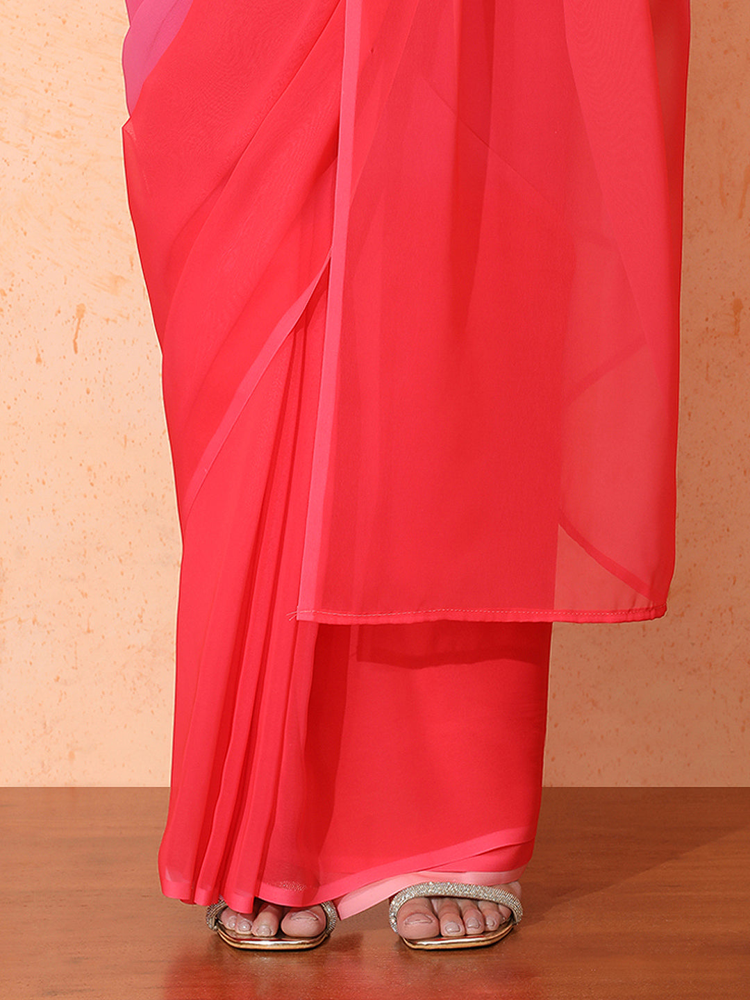 Ready to Wear Ombre Georgette Saree with Unstiched Blouse